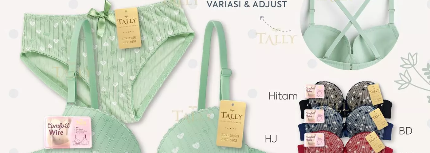 Bra Set Tally BH 5503 untuk referensi stok toko pakaian dalam