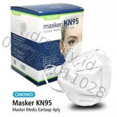 Box masker OneMed KN95 4 ply warna putih isi 20 pcs