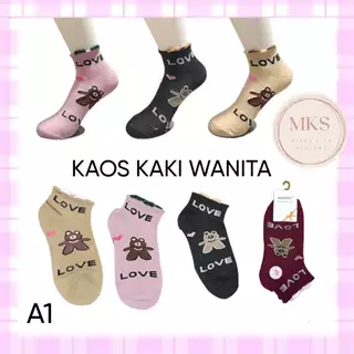 Kaos Kaki Ankle Wanita Motif 17