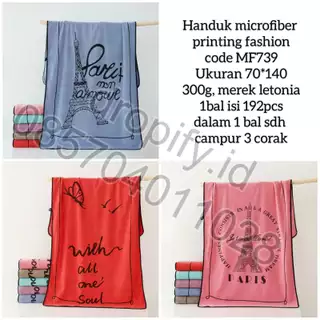 Handuk Microfiber Printing Fashion MF739