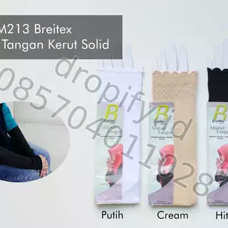 Manset Tangan Kerut Solid Brilles M213