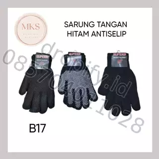 Sarung Tangan Hitam Antiselip B17