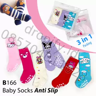 Kaos Kaki Bayi Anti Slip 3D Baby
