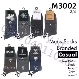 Kaos Kaki Pria Branded M3002
