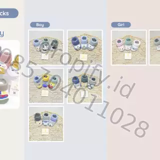 Kaos Kaki Bayi Terry Boy Girl WINTEKU
