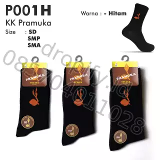 Kaos Kaki Pramuka TUYAYA P001H Hitam