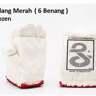 Sarung Tangan Rajut T-612 N Gelang Merah (6 Benang)
