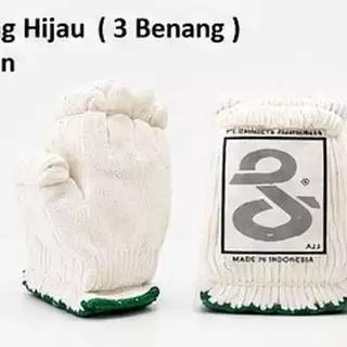 Sarung Tangan Rajut T-312 N Gelang Hijau (3 Benang)