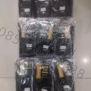 Kaos Kaki Sekolah Back To School Hitam