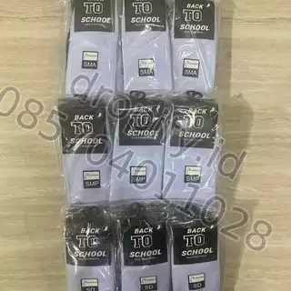Kaos Kaki Sekolah Back To School Putih