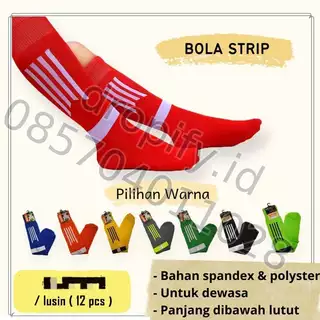 Kaos Kaki Bola Strip Dewasa