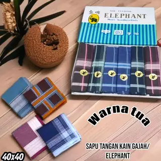 Sapu Tangan Kain Elephant 40x40 cm
