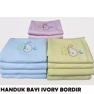Handuk Bayi Ivory Bordir