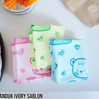 Handuk Ivory Sablon