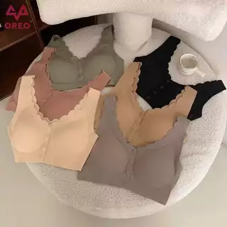Bra Oreo tepi gelombang kancing depan