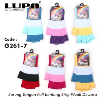 Sarung Tangan Full Buntung Strip Wool LUPO G261-7