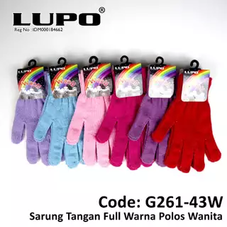 Sarung Tangan Full Warna Polos Wanita LUPO G261-43W