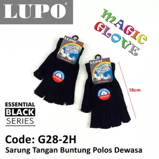 Sarung Tangan Buntung Polos Dewasa LUPO G28-2H