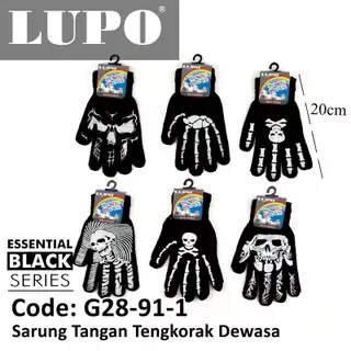 Sarung Tangan Tengkorak Dewasa LUPO G28-91-1