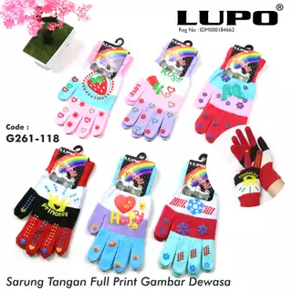 Sarung Tangan Full Print Gambar LUPO G261-118