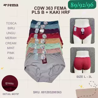 Celana Dalam Wanita FEMA 363 Ban dan Kaki Huruf