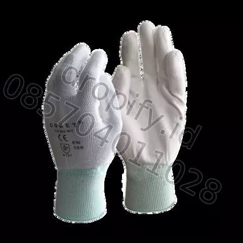 Sarung tangan COMET CG 805 WT dengan lapisan PU di telapak