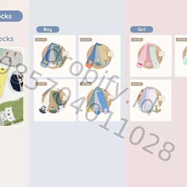 Kaos Kaki Bayi Boy Girl WINTEKU GIRL0051225