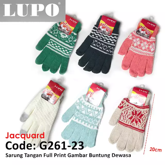 Sarung Tangan Full Print Buntung LUPO G261-23