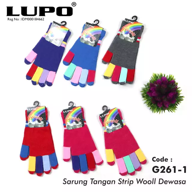 Sarung Tangan Strip Wool LUPO G261-1