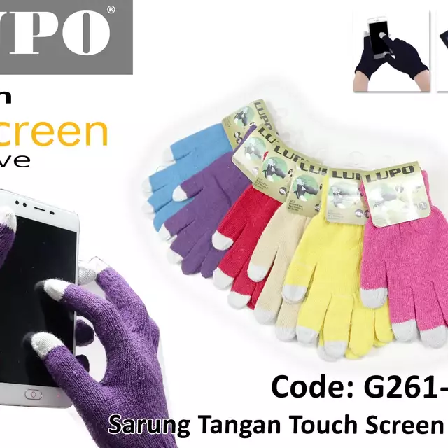 Sarung Tangan Touch Screen Warna LUPO G261-365-2