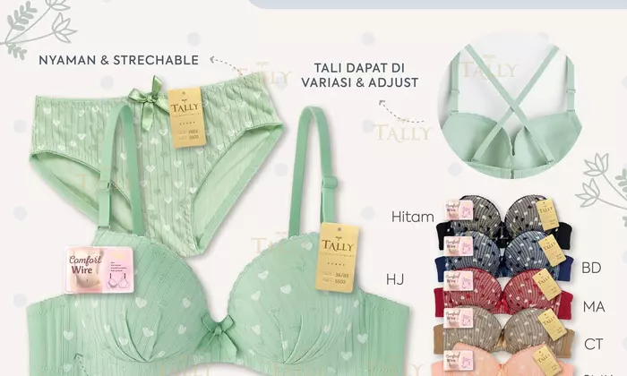 Bra Set Tally BH 5503 untuk referensi stok toko pakaian dalam