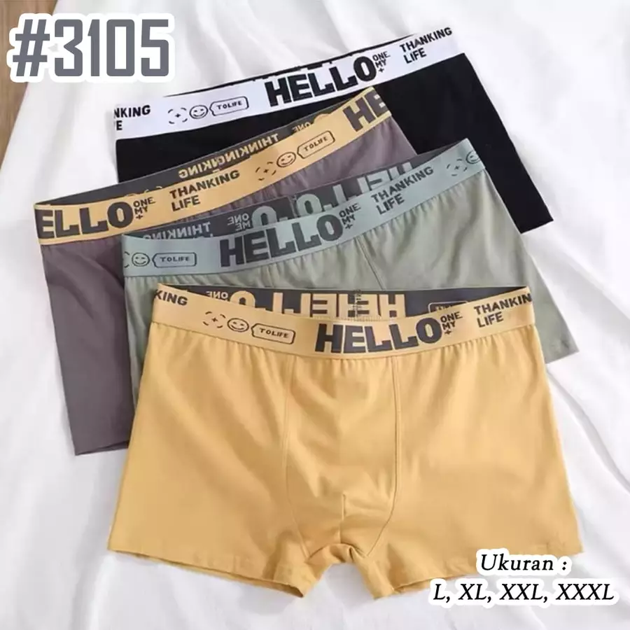 Boxer Pria 3105 Haode Hello My Life