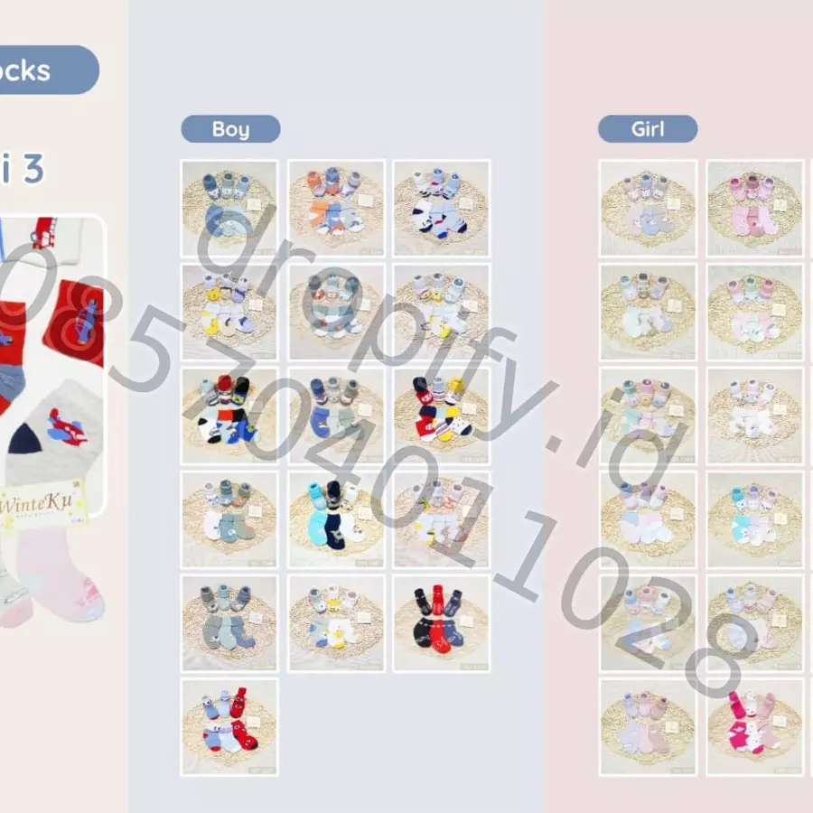 Kaos Kaki Bayi Boy Girl WINTEKU