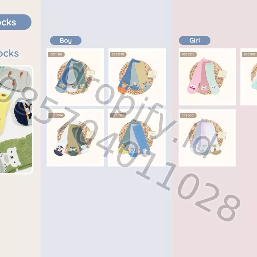 Kaos Kaki Bayi Boy Girl WINTEKU GIRL0051225