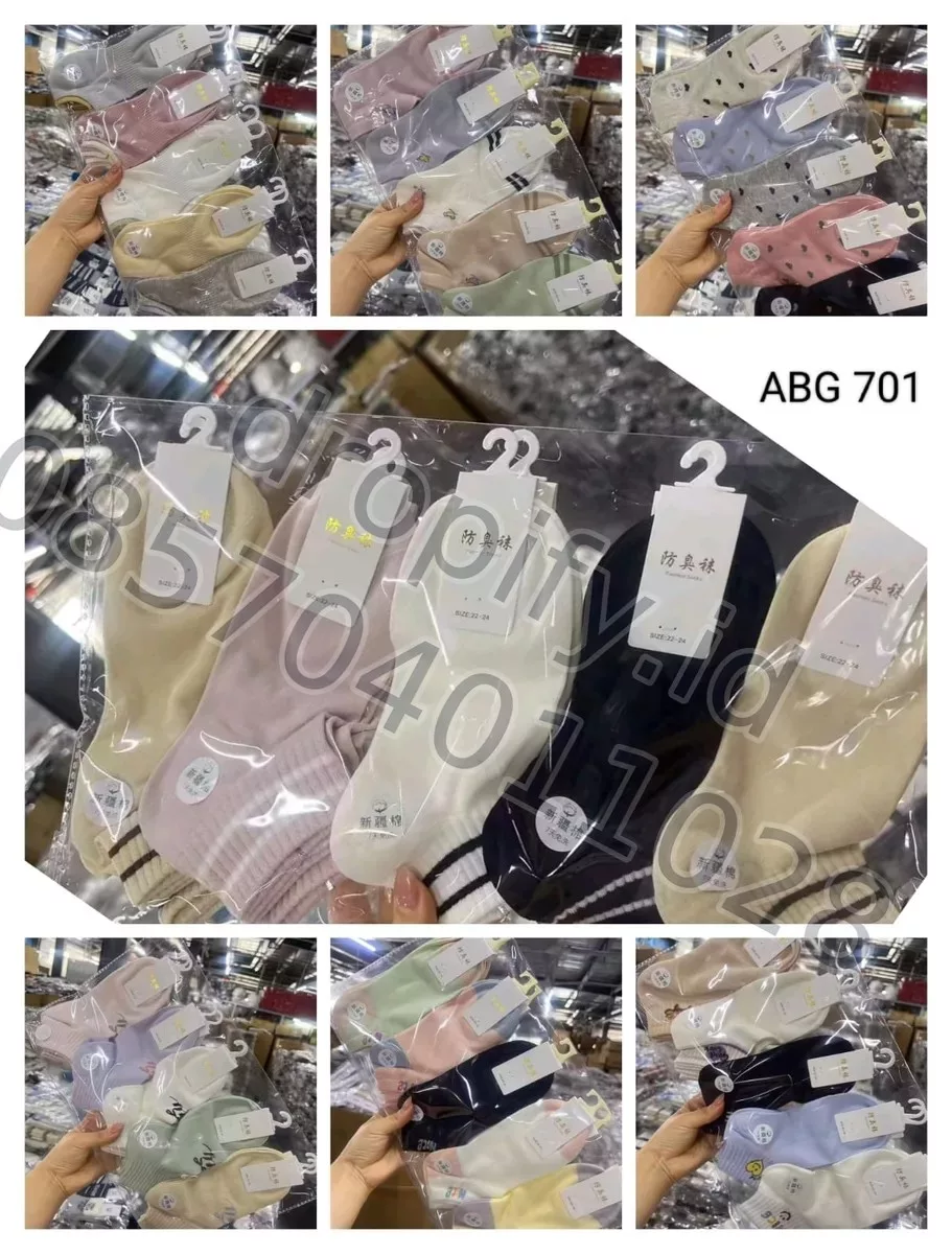 Macam kaos kaki yang tersedia di Dropify