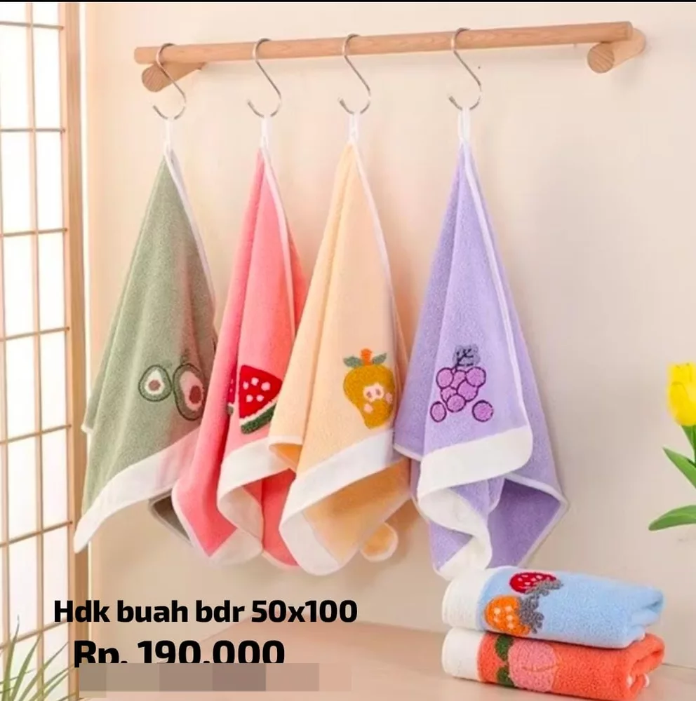 Handuk Buah Bordir 50x100 cm