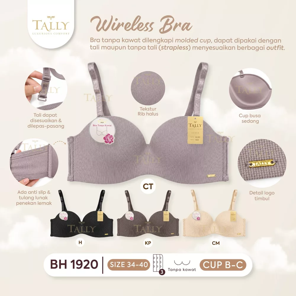 Wireless Bra Tally BH 1920