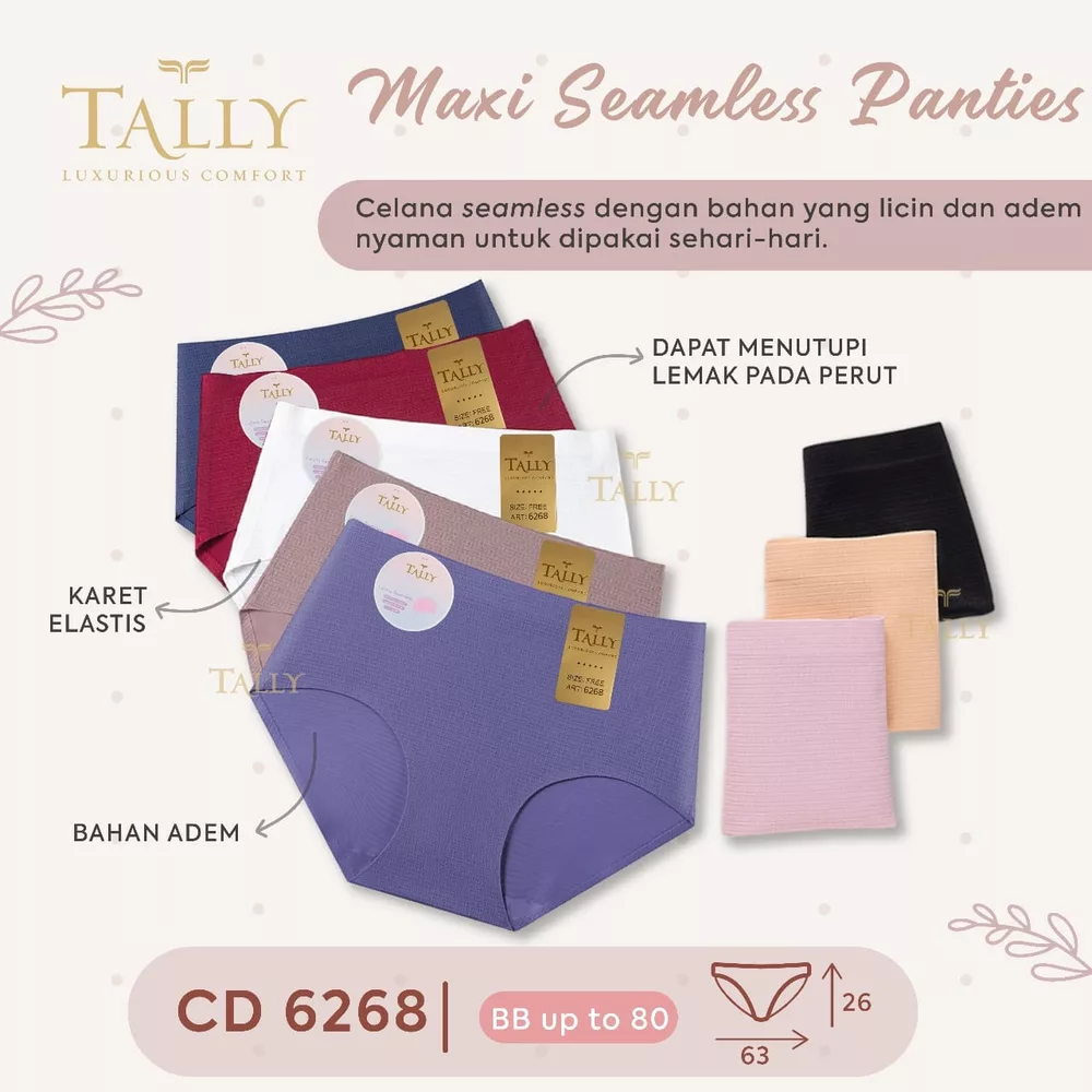 Celana Dalam Maxi Seamless Tally CD 6268