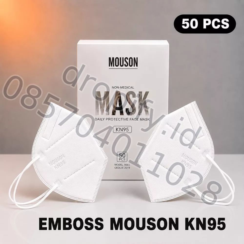 Masker MOUSON KN95 Putih (Box 50 Pcs)