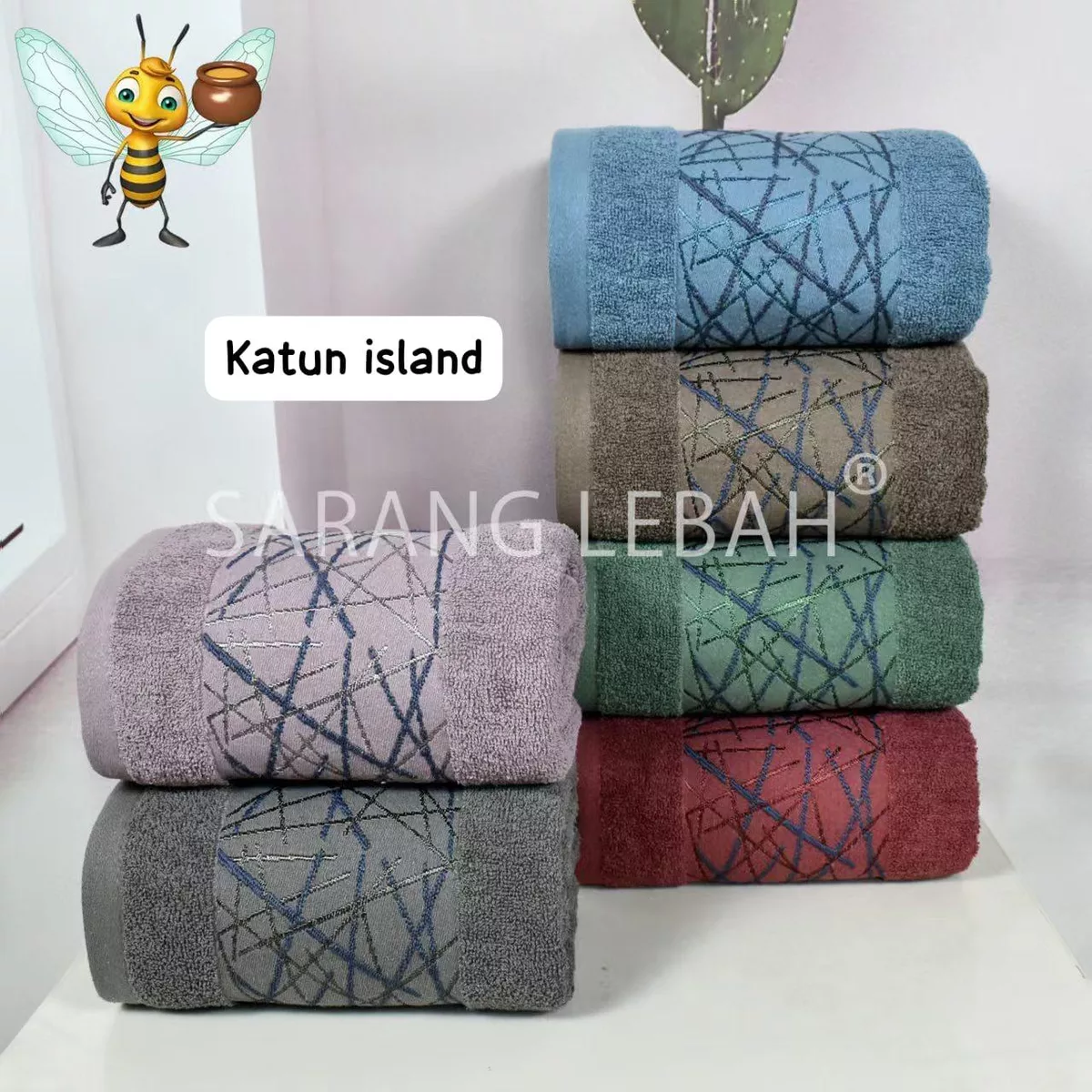 Handuk Mandi Katun Island Sarang Lebah