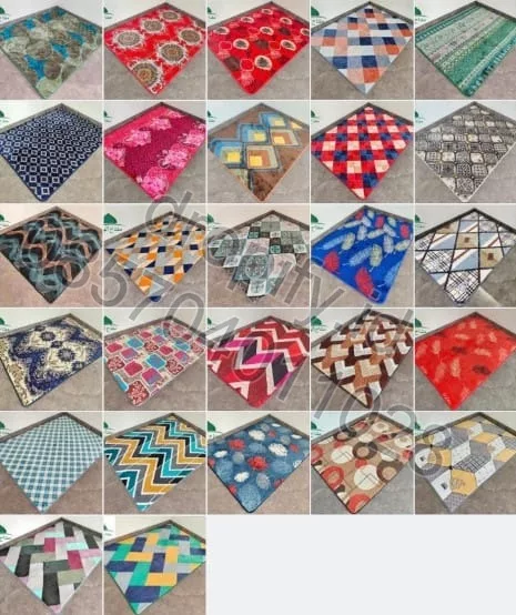 Keset Lantai Motif Geometris Mix