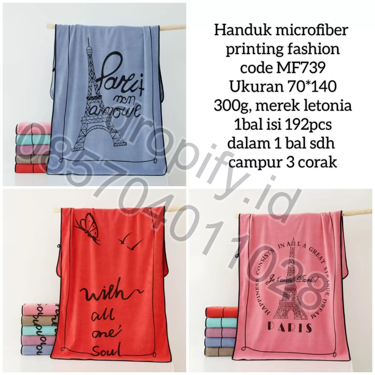 Handuk Microfiber Printing Fashion MF739