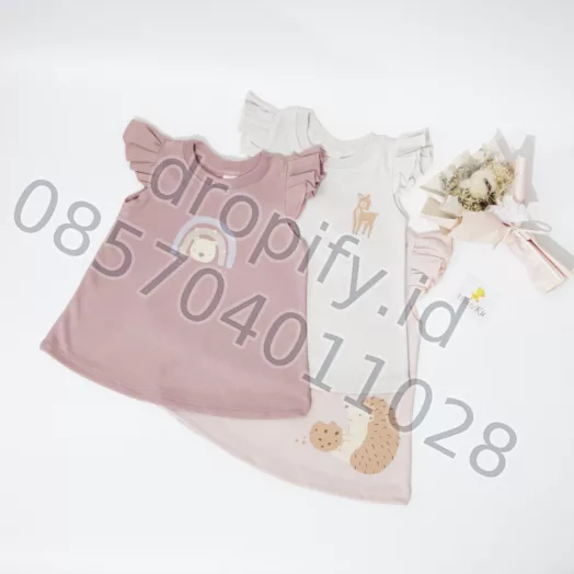 Baju Anak Pink Rainbow
