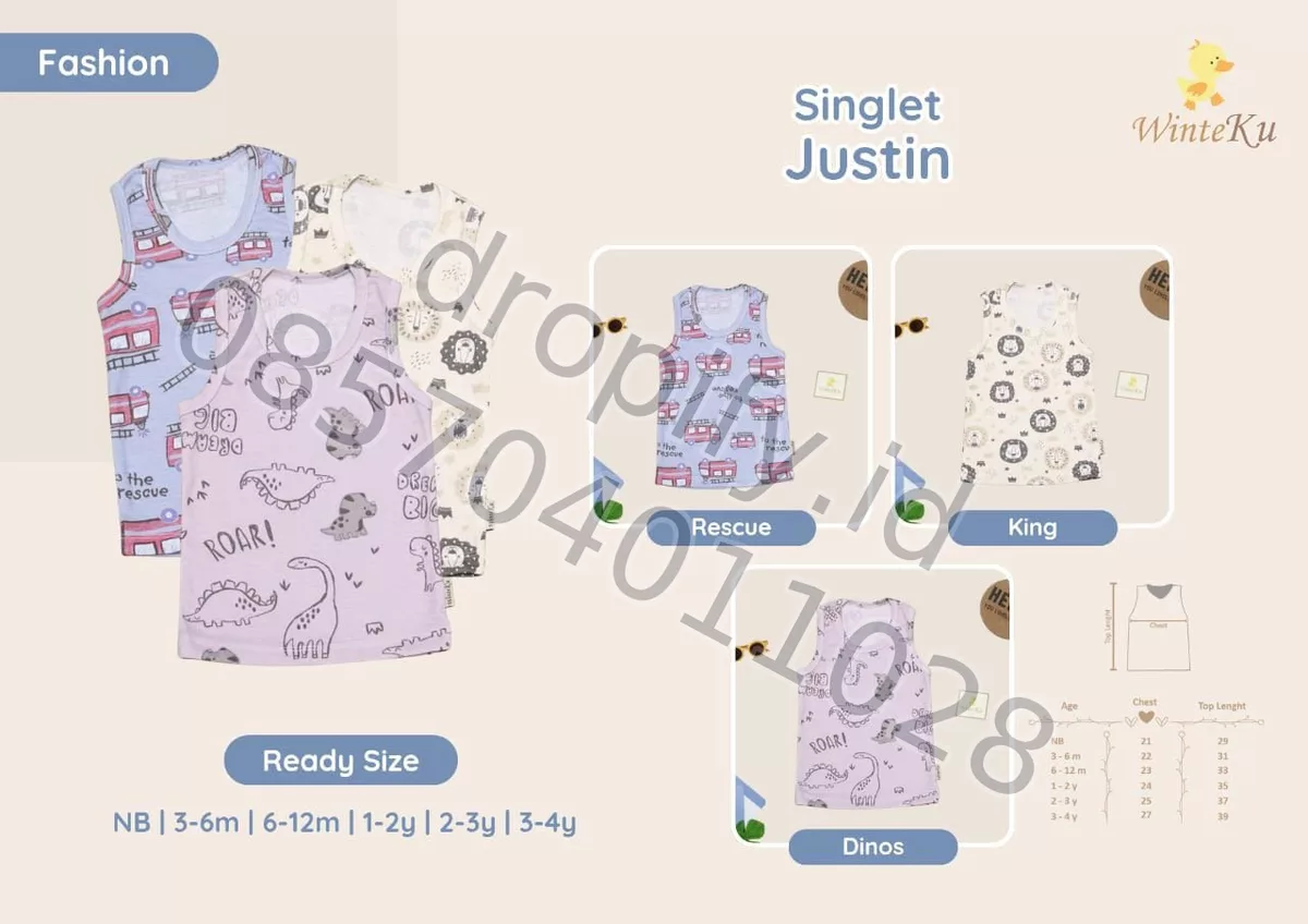 Singlet Justin Detail