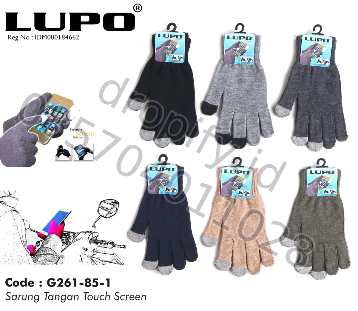 Sarung Tangan Touch Screen LUPO G261-85-1