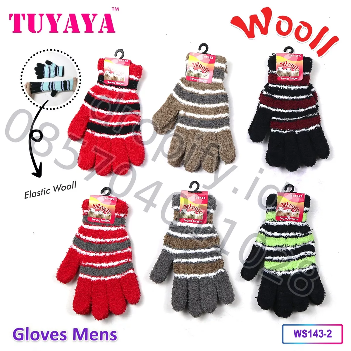 Gloves Mens Wool Tuyaya WN402