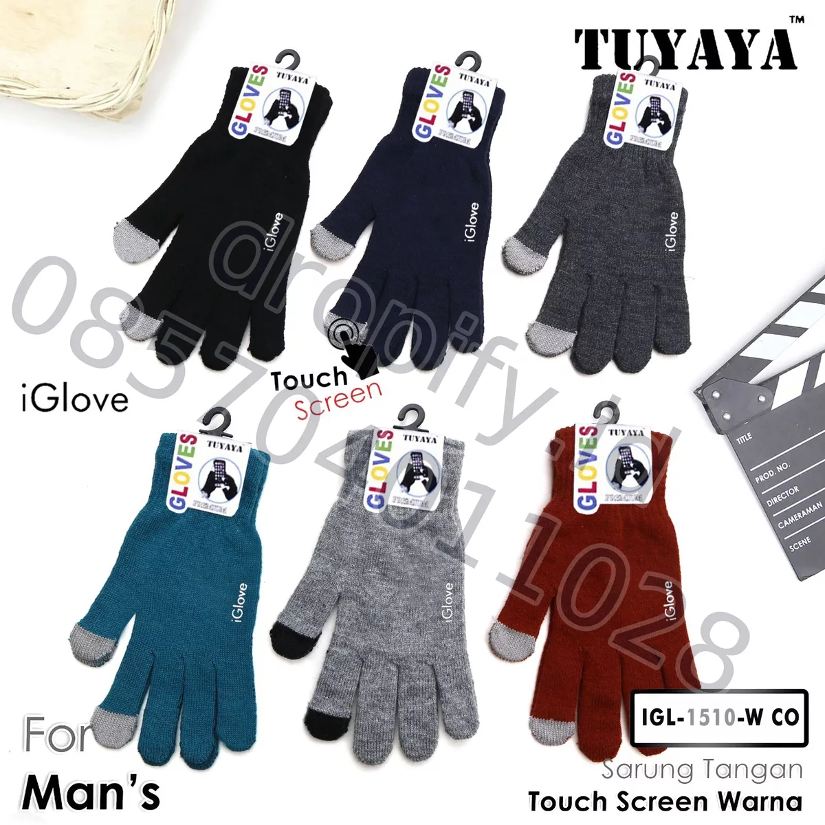 Gloves Man Touch Screen Tuyaya