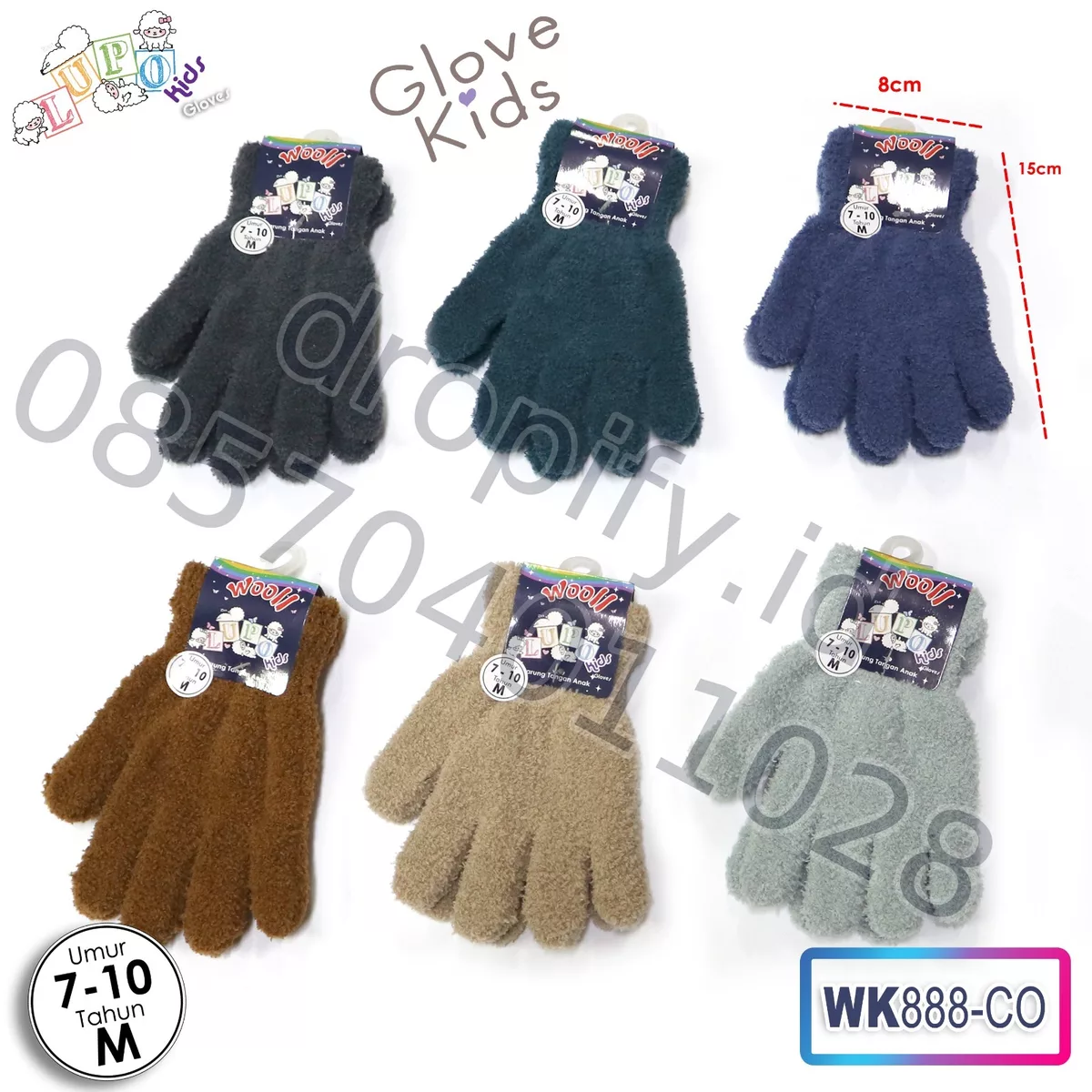 Sarung Tangan Wool Kids WK80-CO