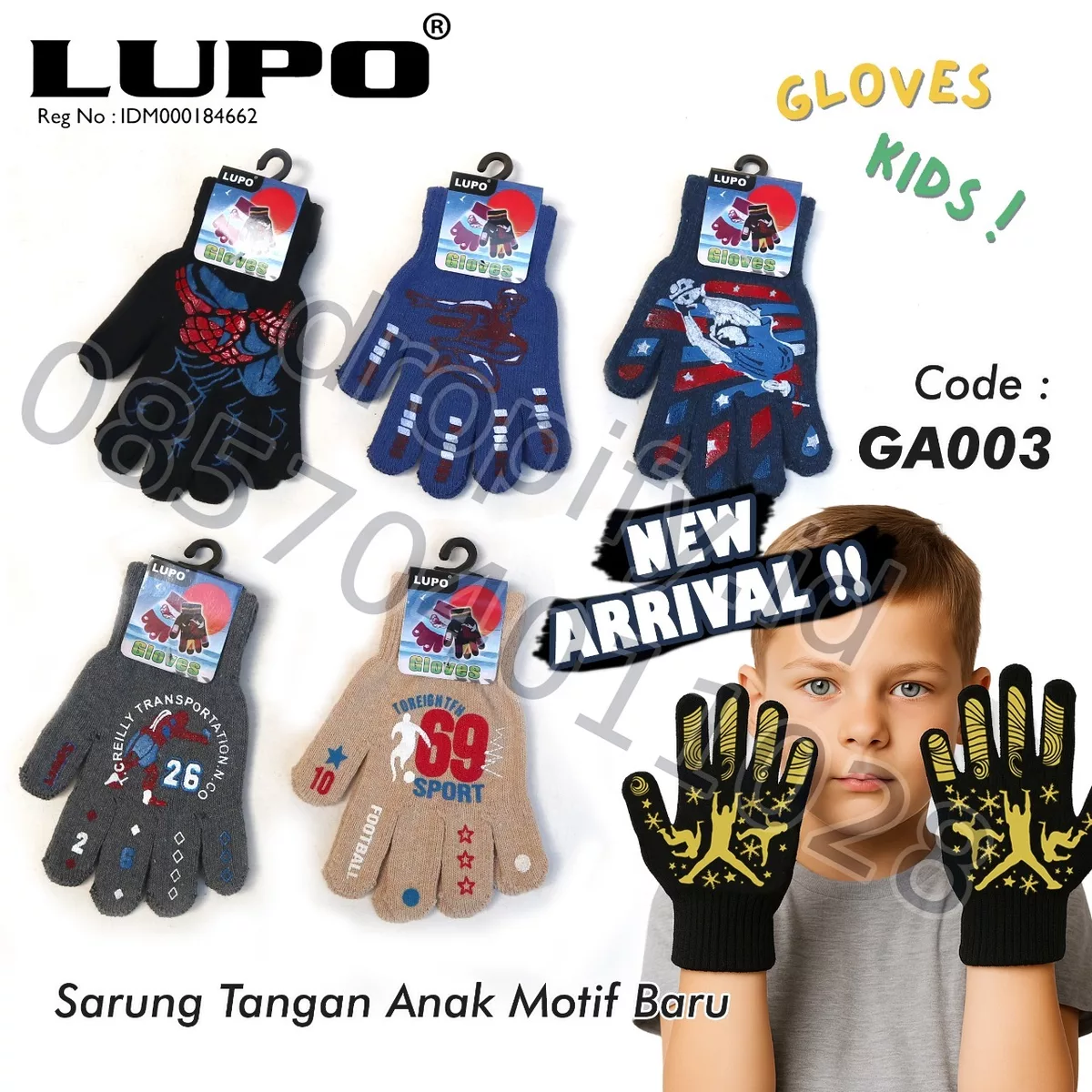 Sarung Tangan Anak Motif GA003