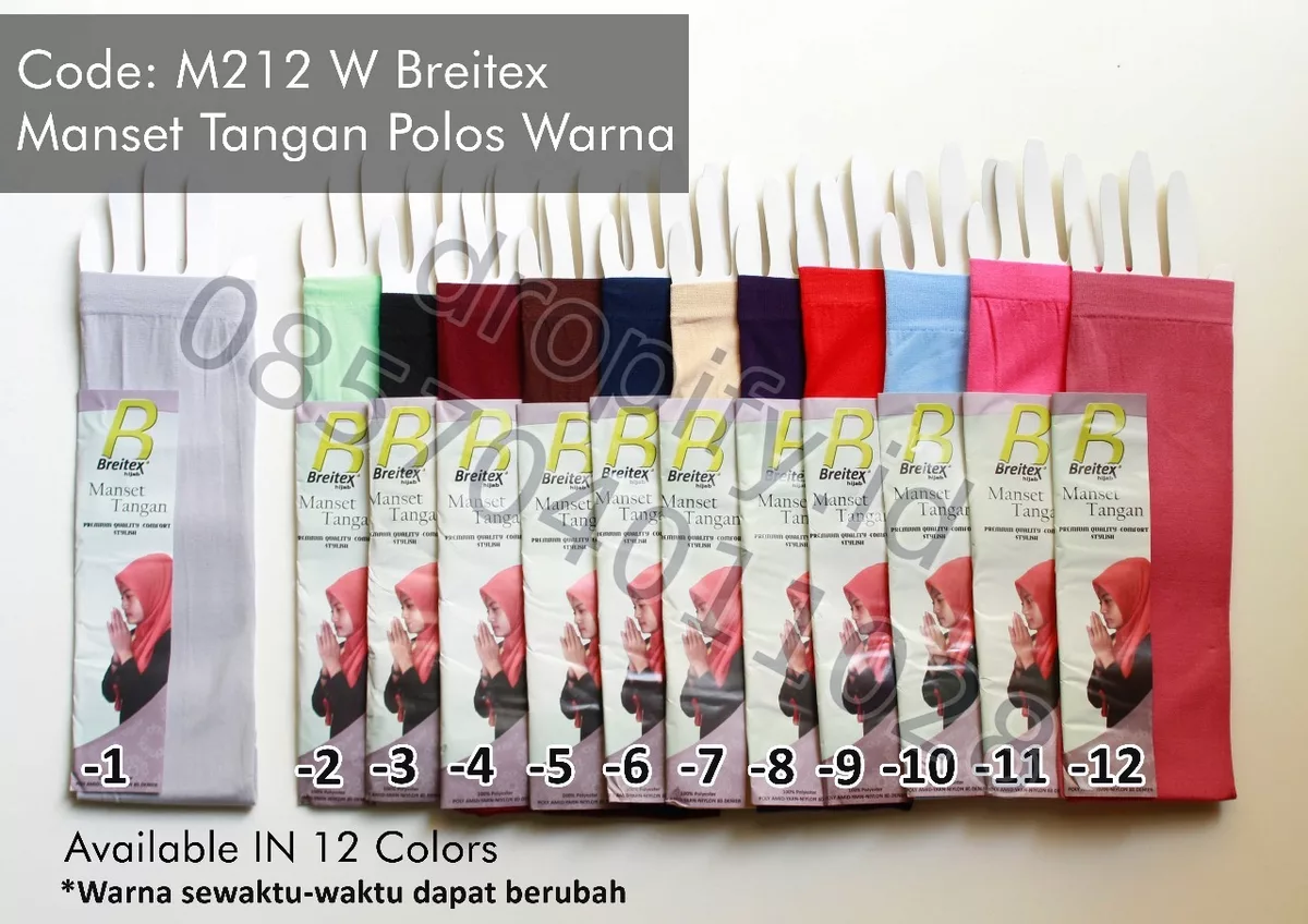 Manset Tangan Polos Warna Brilles M212-W